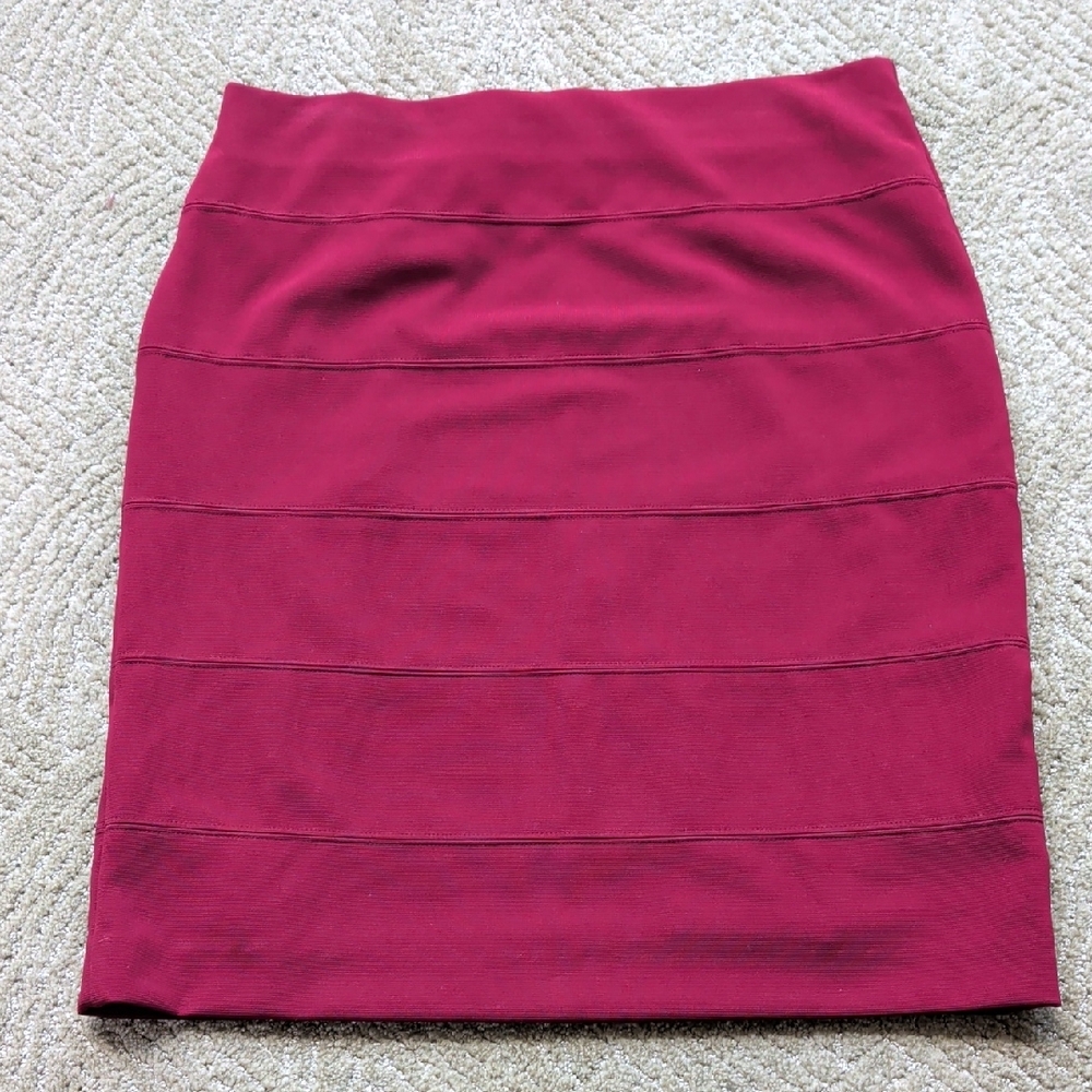 Alfani Rich Burgundy Pencil Skirt